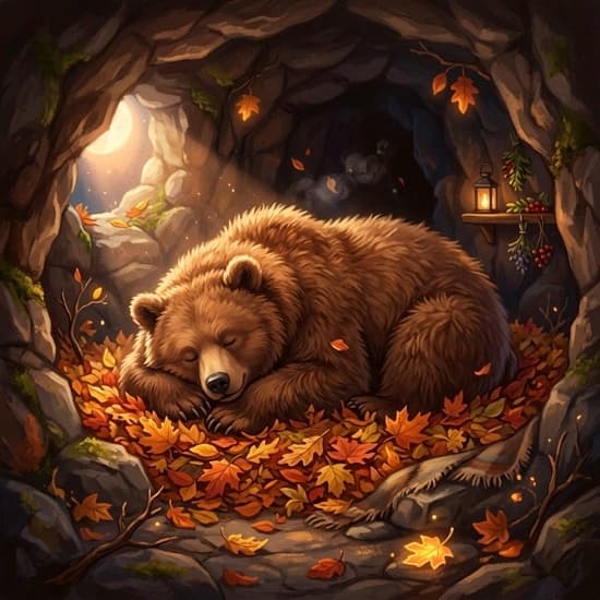 Ilustração da história: O Urso que Perdeu o Sono